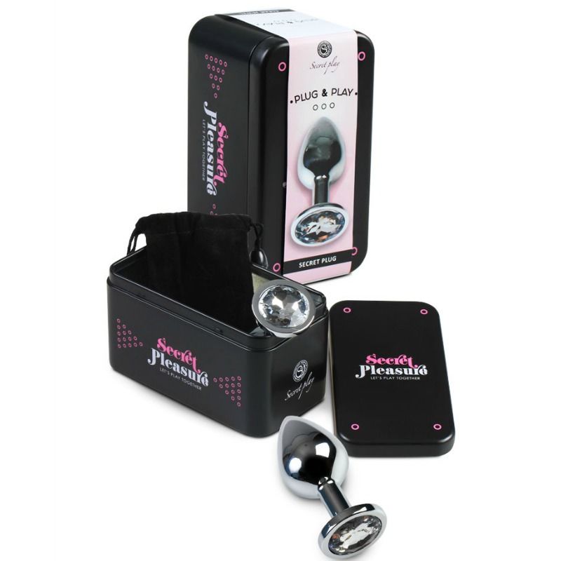 Secretplay Toys Secretplay - Plug Anal Transparent Aluminum 8 Cm