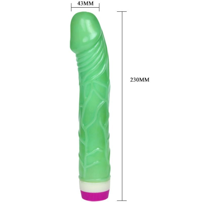 Baile Vibrators Baile - Waves Of Pleasure Vibrator 23 Cm Green