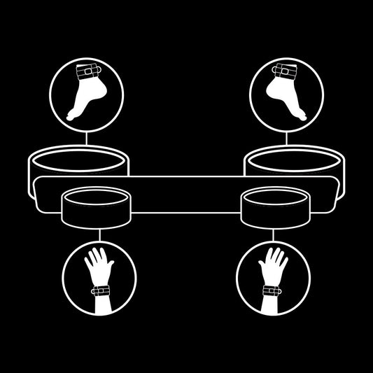 Fetish Submissive Bondage Fetish Submissive - Bondage Spreader Bar With Noprene Lining