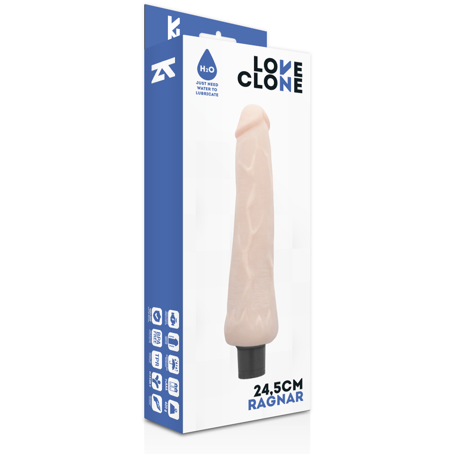 Loveclone Ragnar Self Lubrication Vibrator 24.5 Cm -O- 3.5 Cm