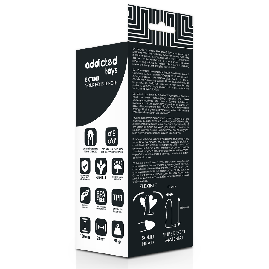 Addicted Toys Dong Extension Transparent