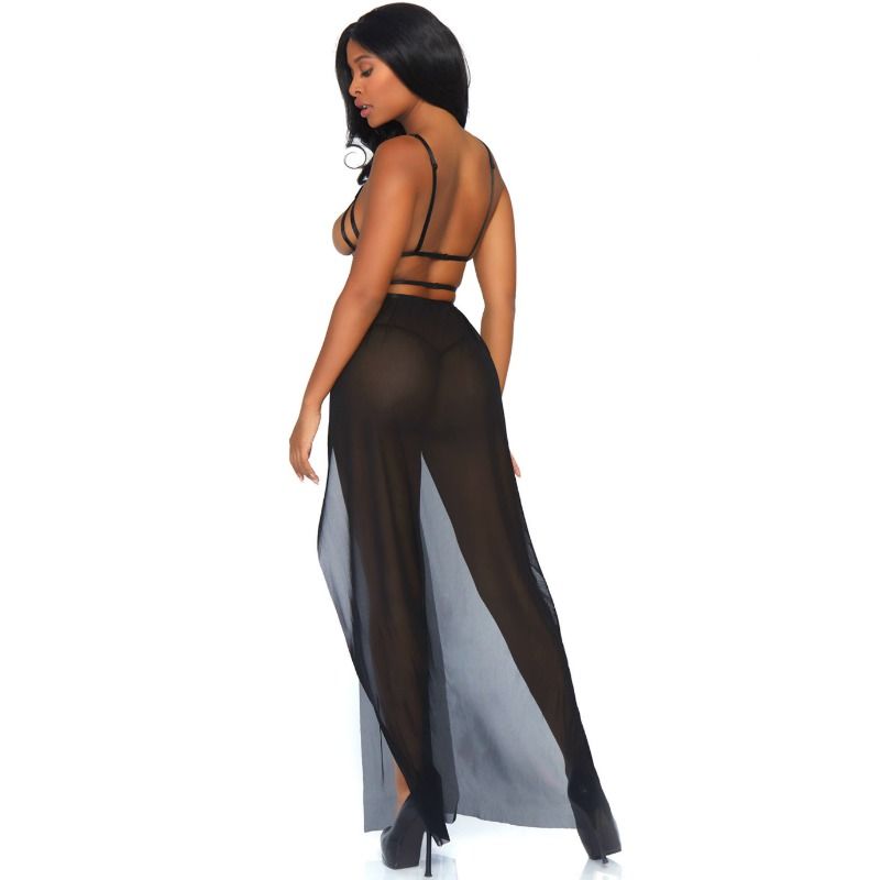 Leg Avenue Dresses Leg Avenue - Cage Maxi Dress And Thong S/M