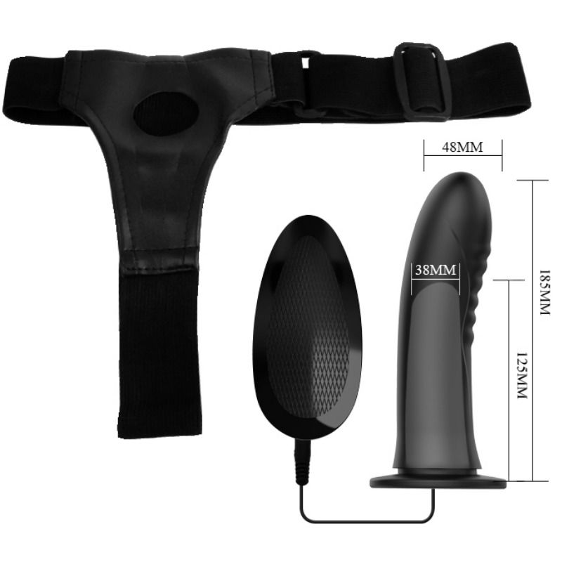 Pretty Love Myron Strap On With Vibration And Hollow Dildo