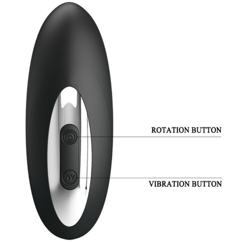 Pretty Love Merlin Anal Rotation And Vibration Function Black