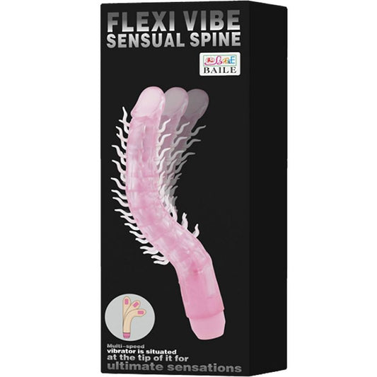 Baile Flexi Vibe Sensual Spine Bendable Vibrating Dildo Lilac 23.5 Cm