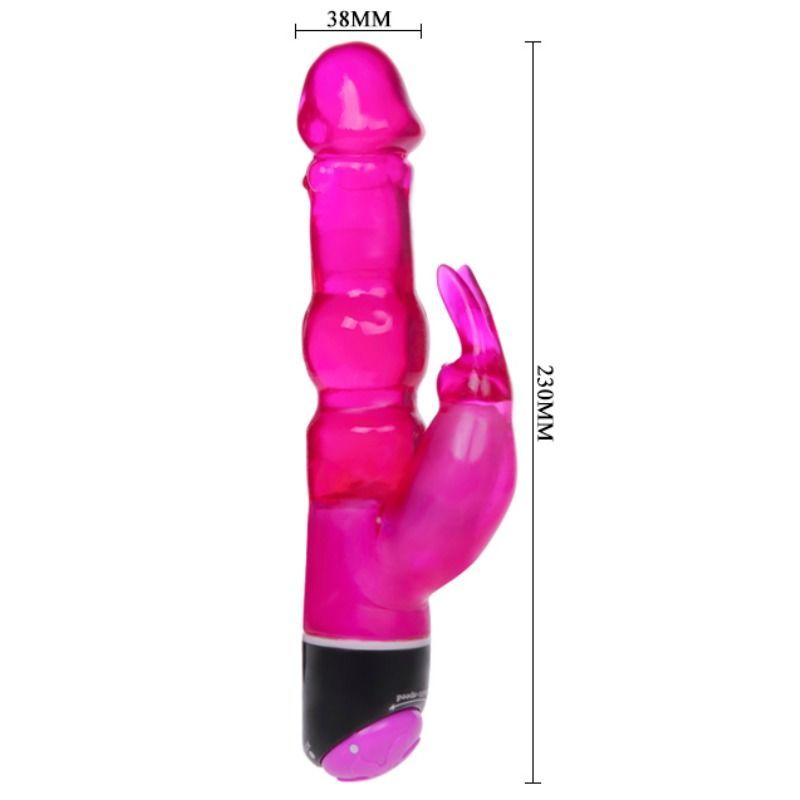 Baile Vibrators Baile - Waves Of Pleasure Fantasy Vibrator With Lilac Rabbit 23 Cm