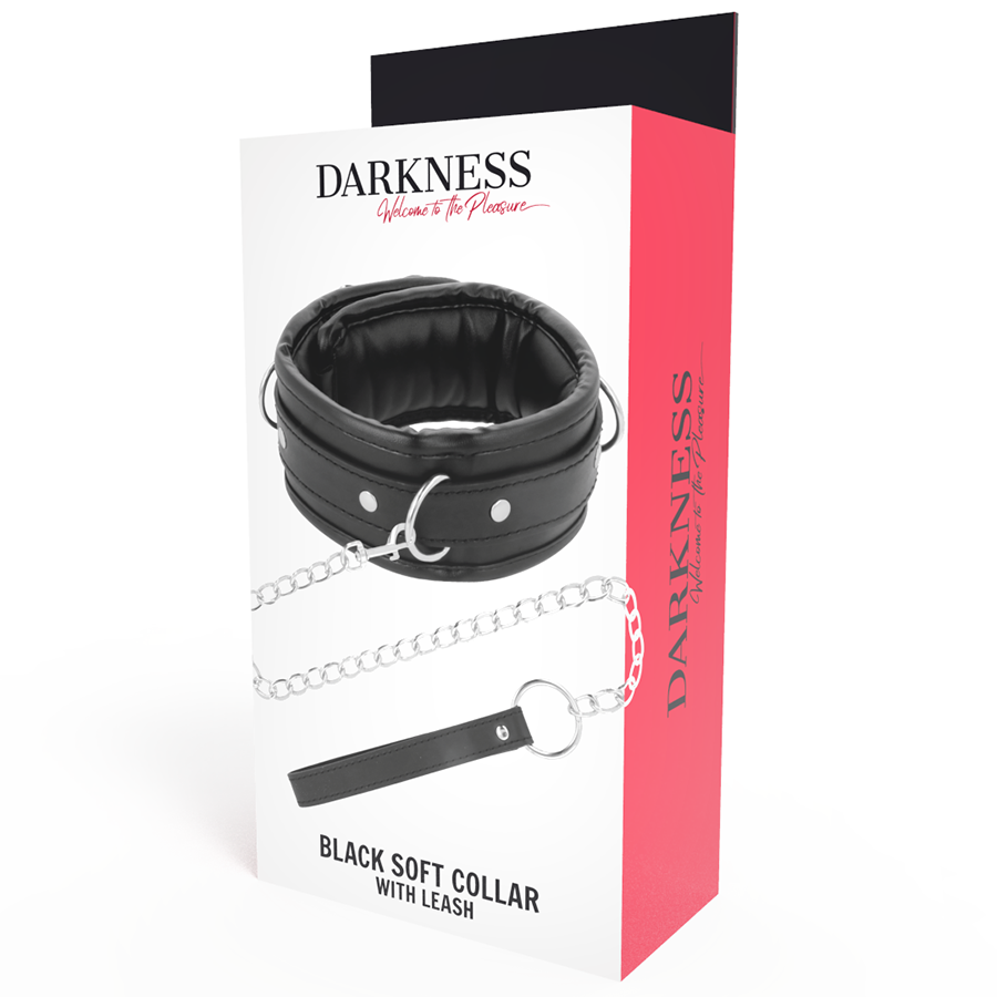 Darkness Bondage Darkness - Soft Leather Necklace With Chain