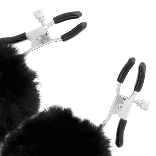 Darkness Sensations Darkness - Nipple Clamps With Pom Poms 1