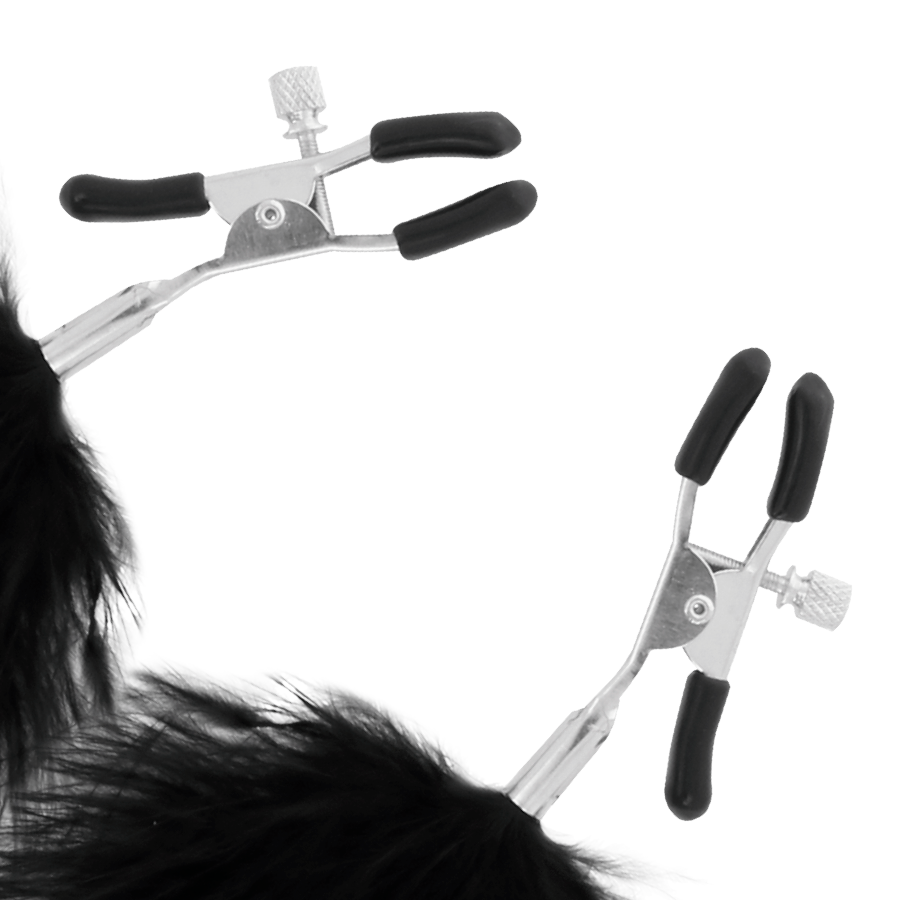 Darkness Sensations Darkness - Pom-Pom Nipple Clamps 2