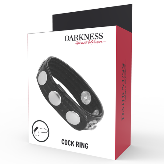 Darkness Sensations Darkness - Leather Erection Ring