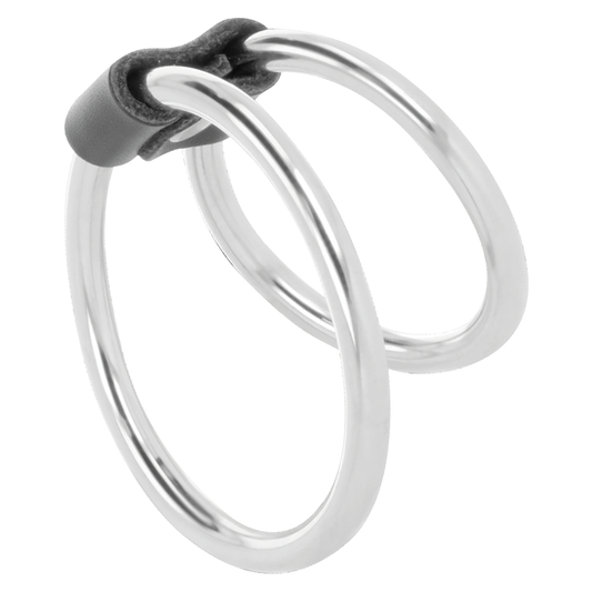 Darkness Sensations Darkness - Double Metal Penis Ring