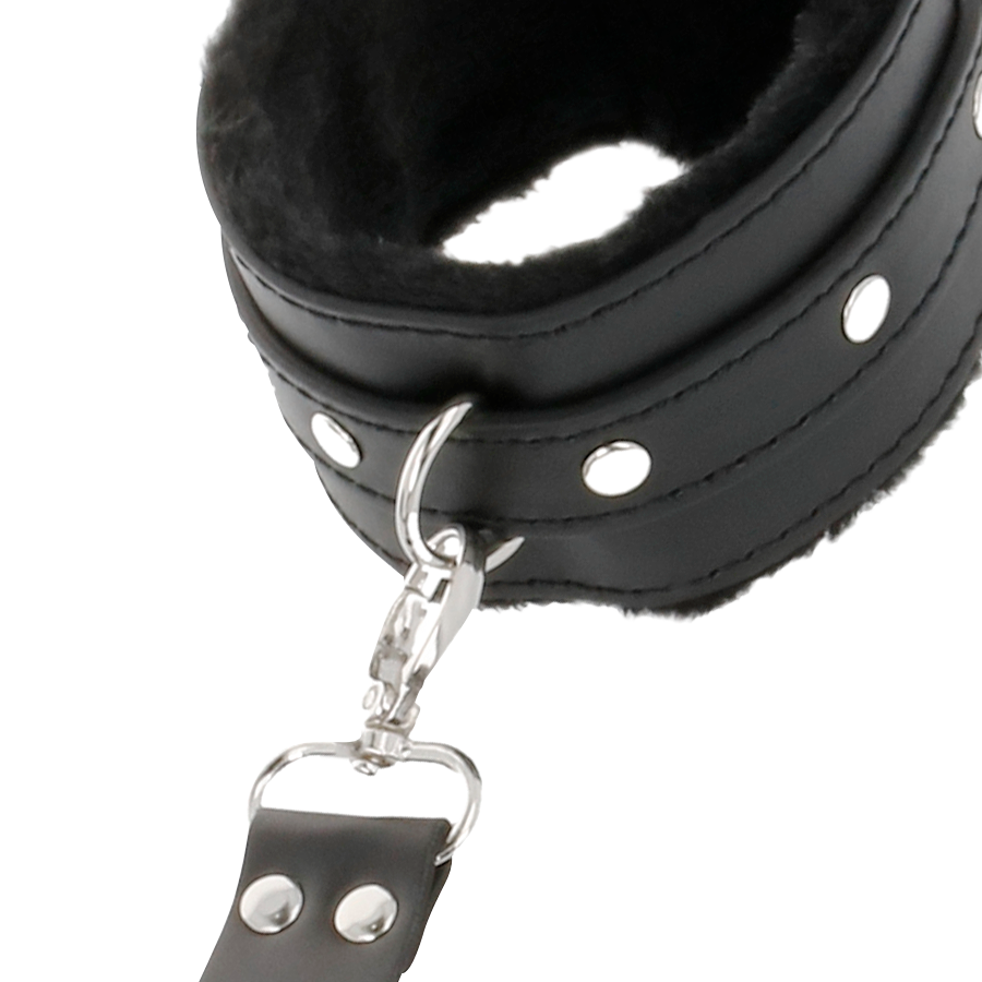 Darkness Bondage Darkness - Leather Handcuffs For Foot And Hands Black