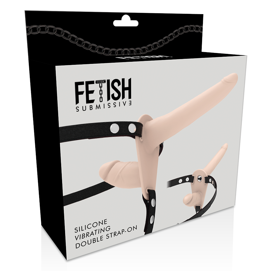 Fetish Submissive Harness Double Penetration Flesh Up Vibrator