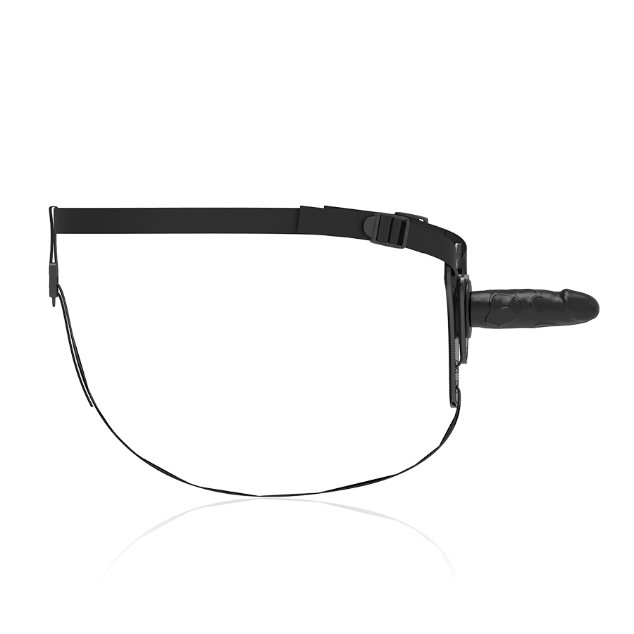 Fetish Submissive Harness Realistic Black Silicone 15 Cm