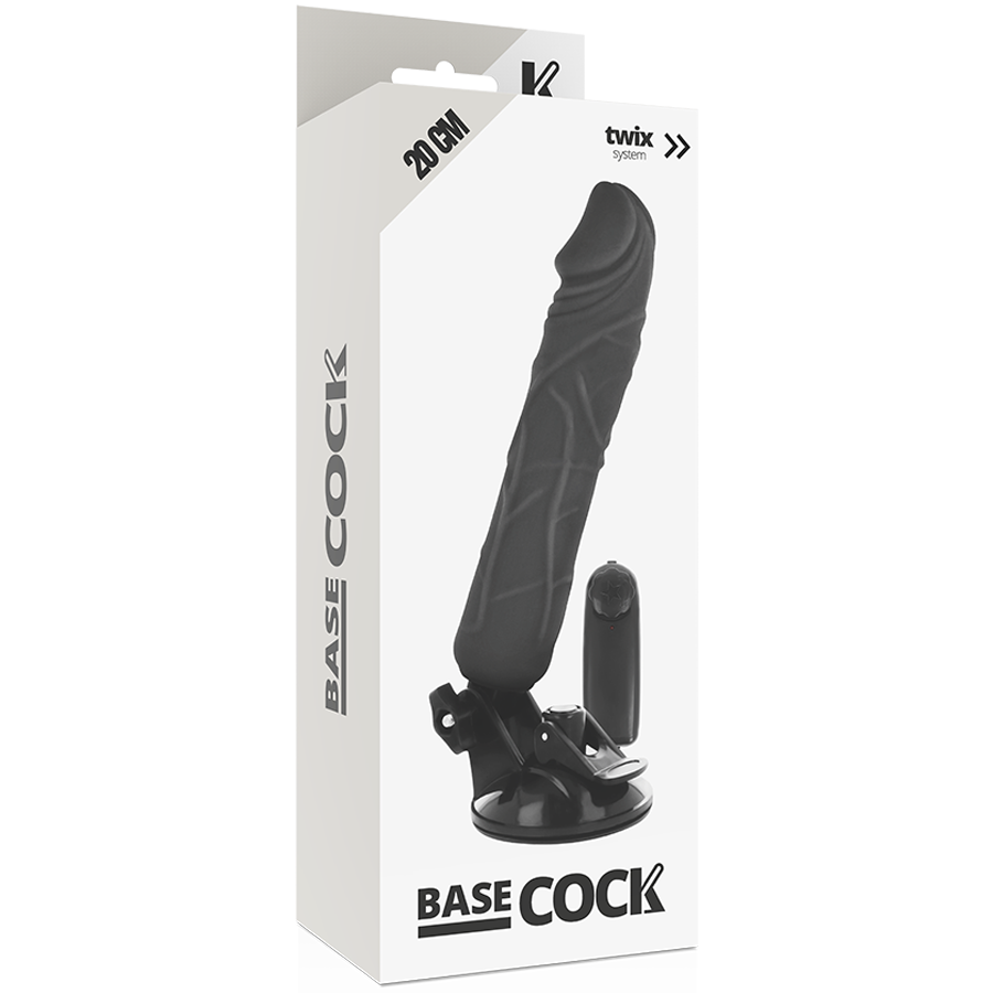 Basecock Realistic Vibrator Remote Control Flesh 20 Cm -O- 4 Cm