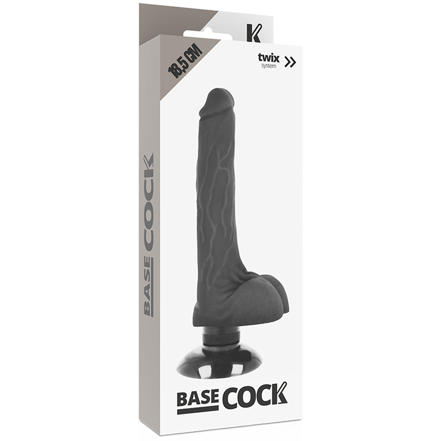 Basecock Realistic Vibrator 2-1 Flesh 18.5 Cm -O- 4 Cm
