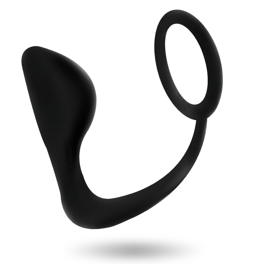 Addicted Toys Anal Plug With Black Penis Ring