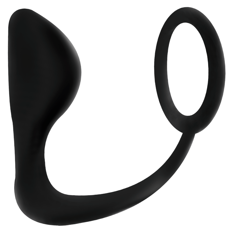 Addicted Toys Anal Plug With Black Penis Ring