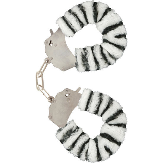 Toyjoy Furry Fun Cuffs Bondage Zebra