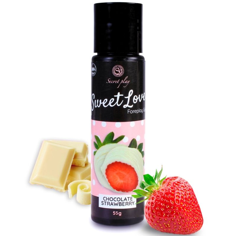 Secretplay Cosmetic Secretplay - Gel Sweet Love Strawberry And White Chocolate 60 Ml