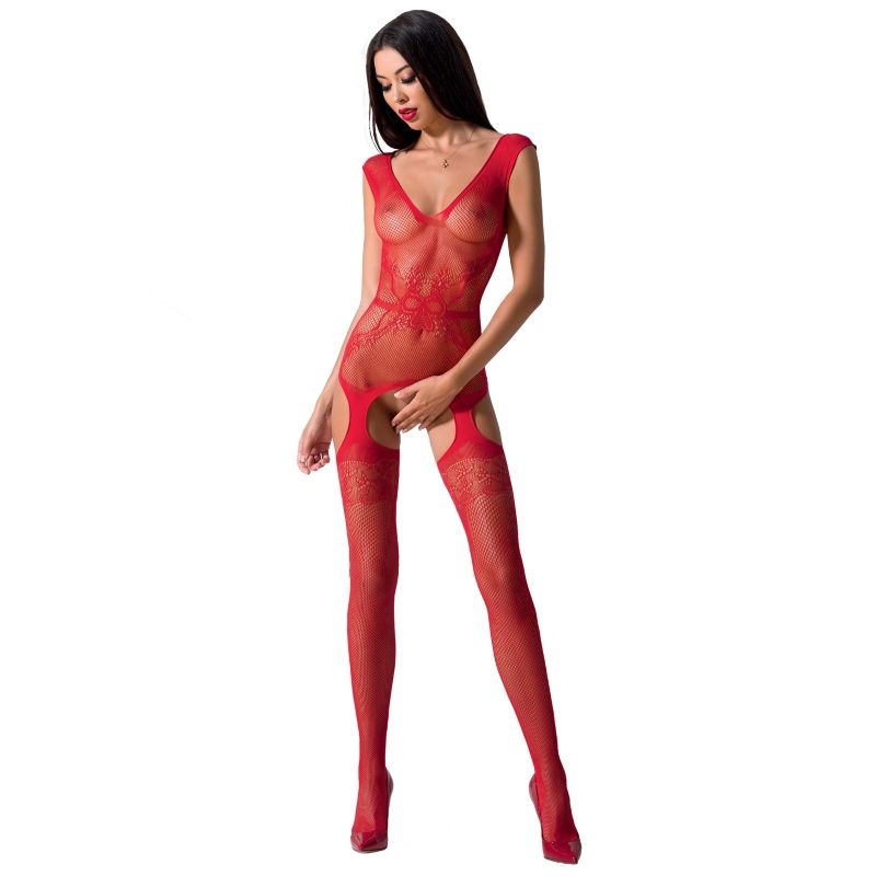 Passion Woman Passion - Woman Bs062 Red Bodystocking One Size