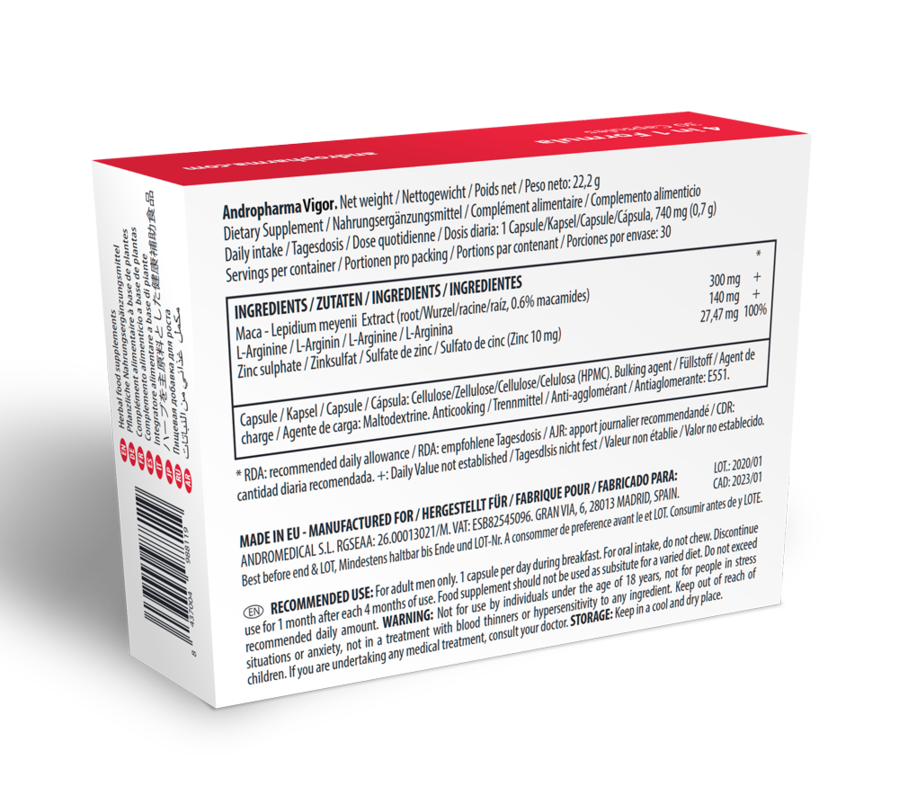 Andro Medical Andropharma Vigor - Libido Enhancing Supplement