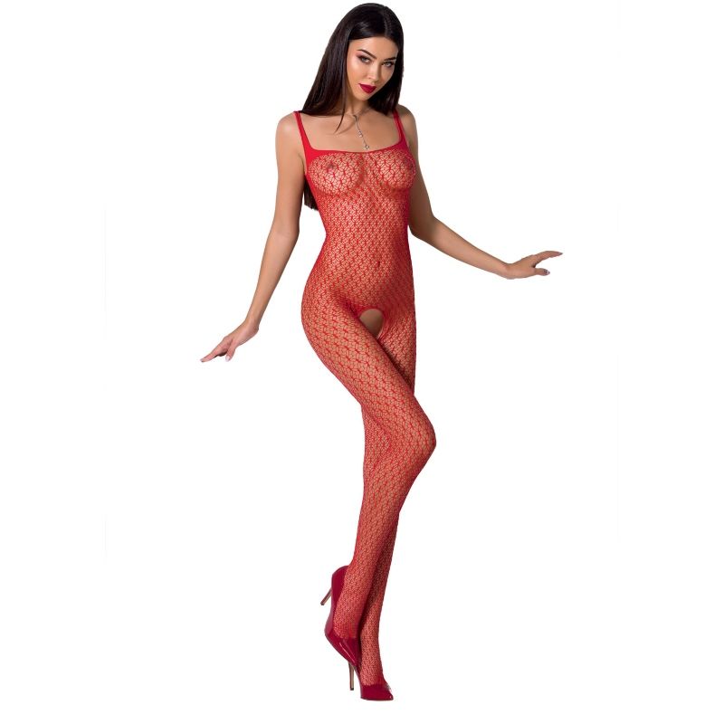 Passion Woman Bs071 Bodystocking Blanco Talla Unica