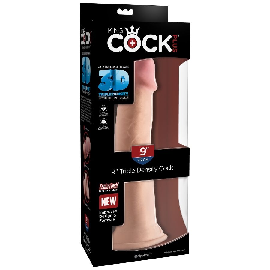 King Cock Plus King Cock - Triple Density Dildo 23 Cm