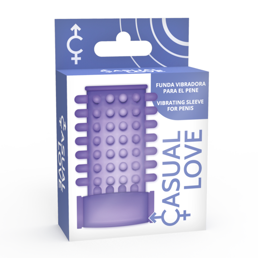 Casual Love Ring Vibrating Sleeve Purple