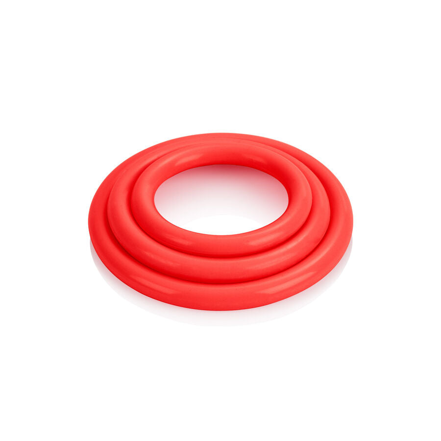 Calexotics Tri-Rings Set Red