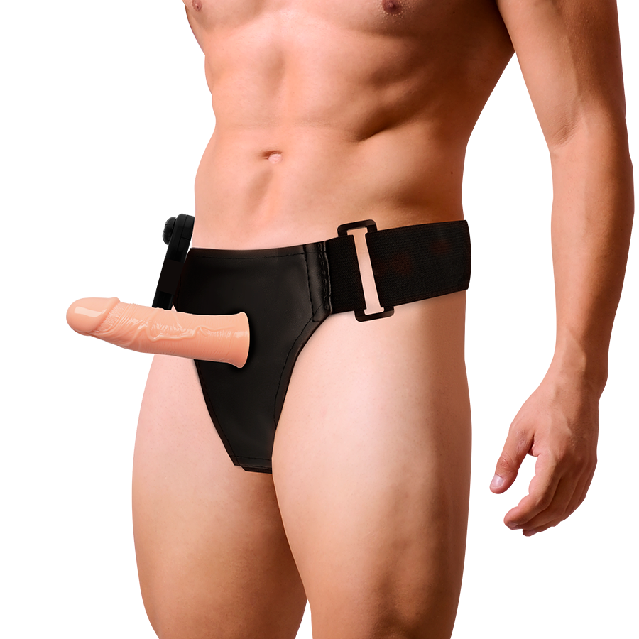Harness Attraction Gregory Hollow Rnes With Vibrator 16.5 Cm -O- 4.3 Cm