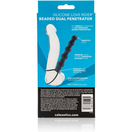 Calexotics Beaded Dual Penetrator Black