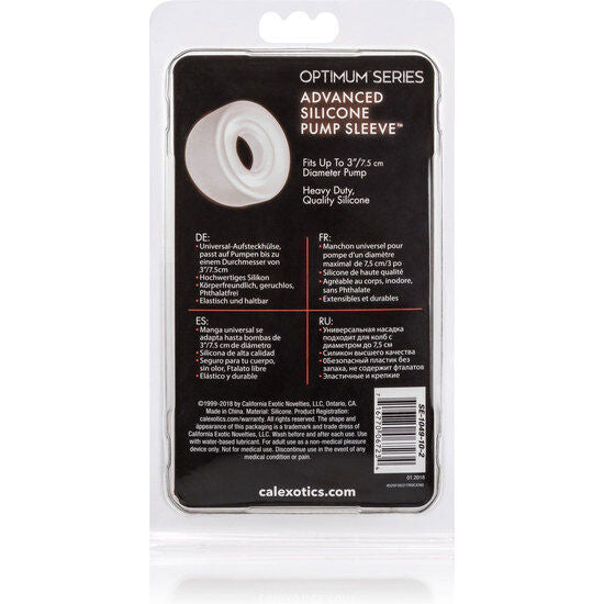 Calexotics Adv Silicone Pump Sleeve Transparent