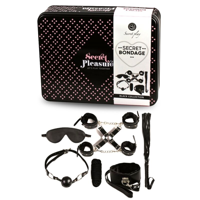 Secretplay 100% Fetish Secretplay - Bdsm Set 8 Pcs Black