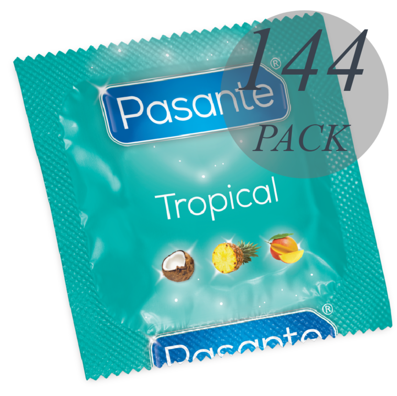 Pasante Condoms Tropical Flavors 144 Units