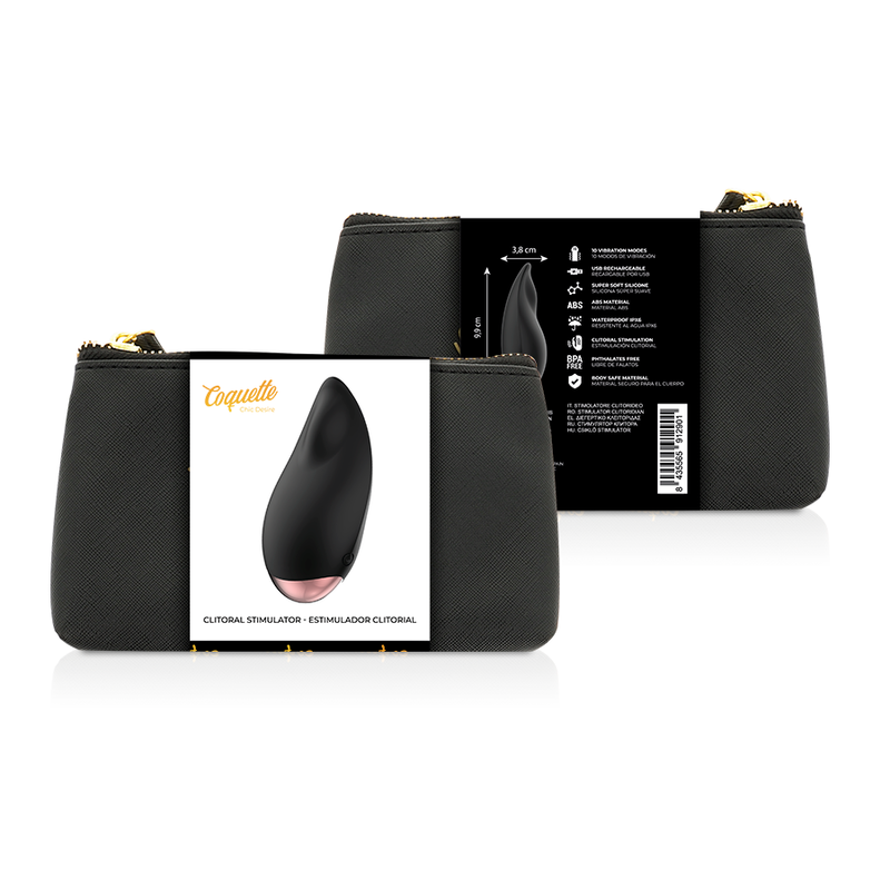 Coquette Toys Coquette Chic Desire - Clitorial Stimulator Black / Gold Drop