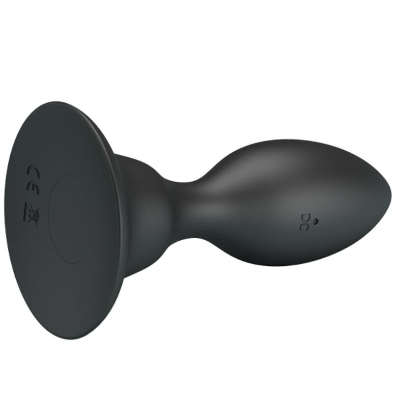 Mr Play Anal Plug With Vibration Black Remote Control