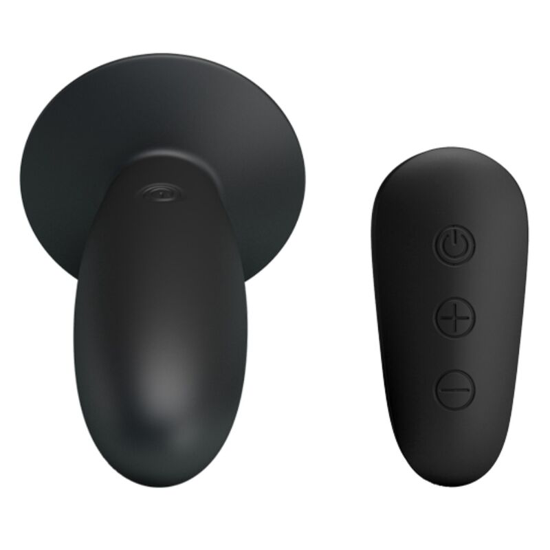 Mr Play Anal Plug With Vibration Black Remote Control
