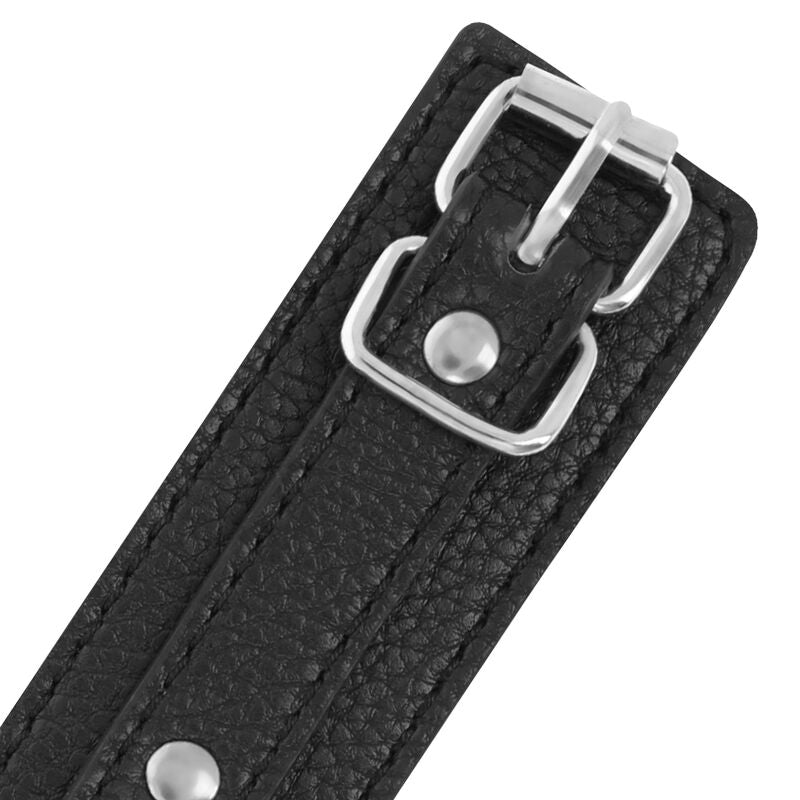 Darkness Bondage Darkness - Black Textured Leather Handcuffs