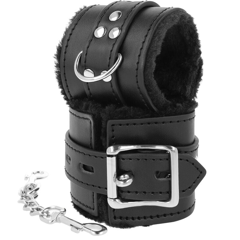 Darkness Bondage Darkness - Black Lined Bdsm Handcuffs