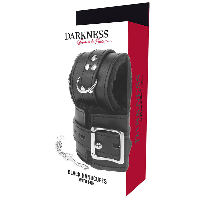 Darkness Bondage Darkness - Black Lined Bdsm Handcuffs