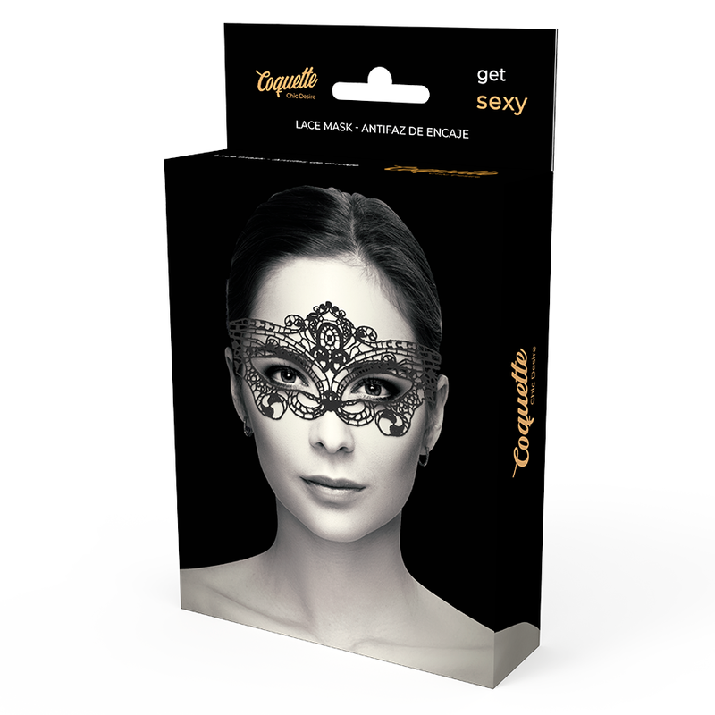Coquette Accessories Coquette Chic Desire - Lace Mask Black