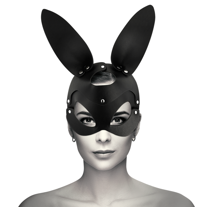 Coquette Accessories Coquette Chic Desire - Vegan Leather Mask With Bunny Ears