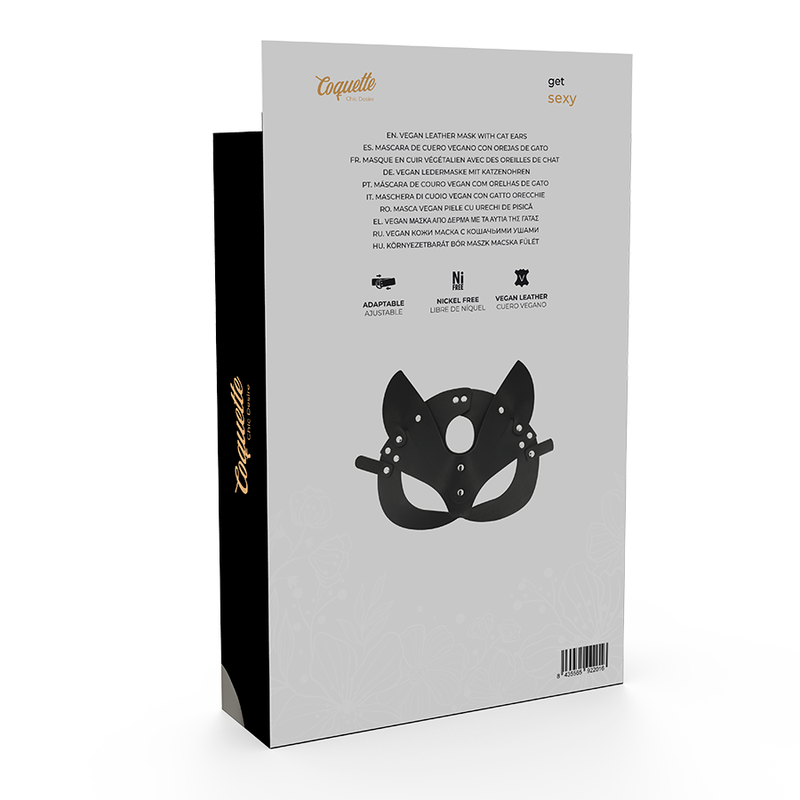 Coquette Accessories Coquette Chic Desire - Vegan Leather Mask With Bunny Ears