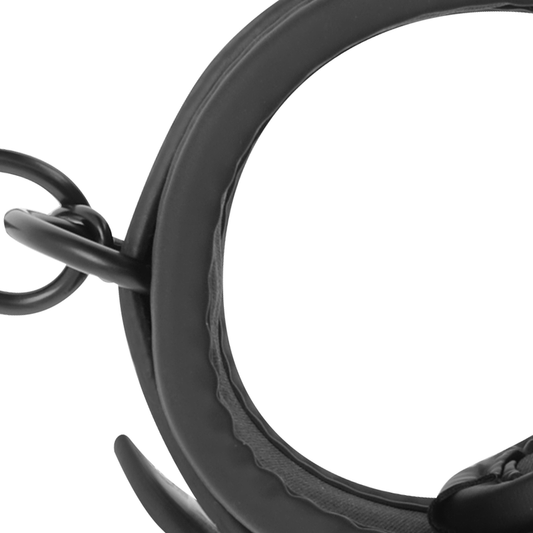 Fetish Submissive Bondage Fetish Submissive - Vegan Leather Handcuffs With Noprene Lining