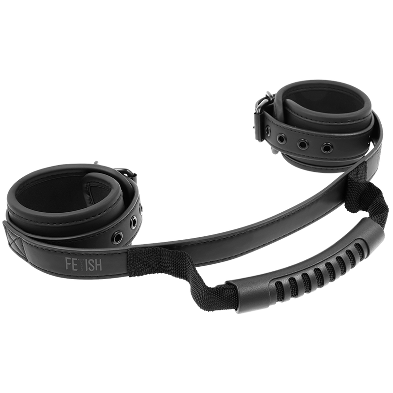 Fetish Submissive Bondage Fetish Submissive - Noprene Lining Handcuffs With Handle