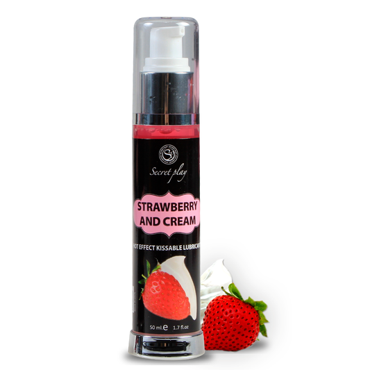 Secretplay Cosmetic Secretplay - Lubricant 2-1 Heat Effect Strawberry & Cream 50 Ml