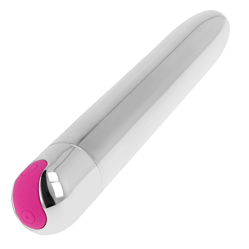 Ohmama Vibrators Ohmama - Rechargeable Silver Vibrator 10 Modes 18.5 Cm