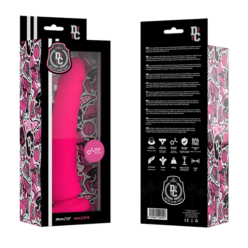 Deltaclub Delta Club - Toys Pink Dildo Medical Silicone 20 Cm -O- 4 Cm