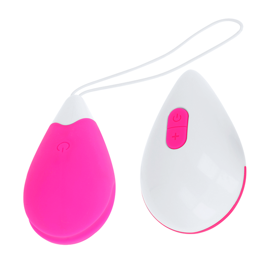 Ohmama Stimulating Ohmama - Textured Vibrating Egg 10 Modes Pink And White